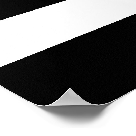 Het dun blauw Amerikaanse vlagdecor Poster (Hoek)