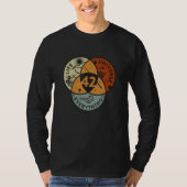 Het dun diagramleven het universum en alles - 42 t-shirt (Voorkant)