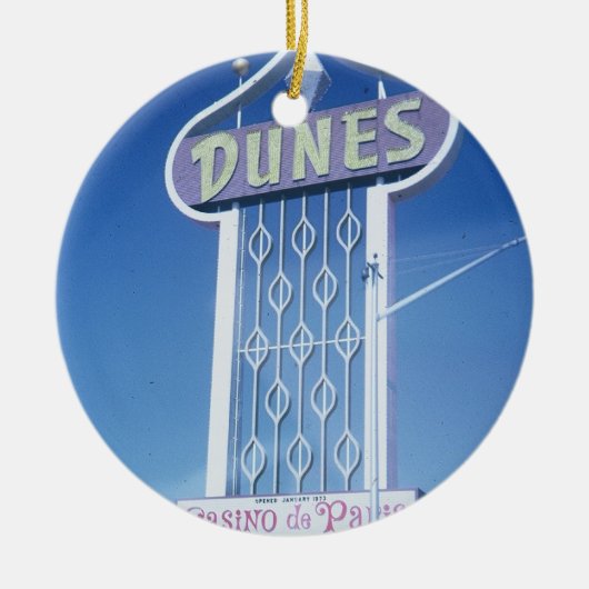 Het Dunes Hotel Las Vegas Keramisch Ornament (Voorkant)