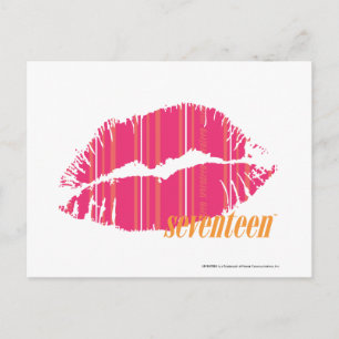 Het dunne Magenta van Strepen Briefkaart