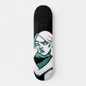 Het dunne Vrouw Illustration Skateboard (Voorkant)