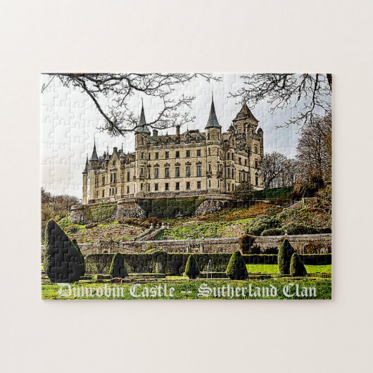 Het Dunrobin Castle van Sutherland Clan in het naj Legpuzzel (Horizontaal)