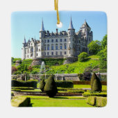 Het Dunrobin Castle Xmas van Sutherland Clan Keramisch Ornament (Voorkant)
