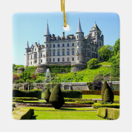 Het Dunrobin Castle Xmas van Sutherland Clan Keramisch Ornament