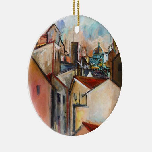 "Het Duomo-KunstOrnament" Keramisch Ornament (Rechts)