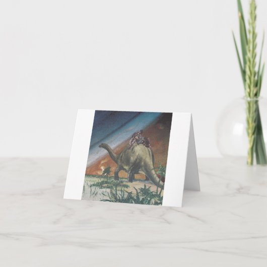 Het dutje van de dinosaurus - kaart (Voorkant)