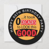 Het duurde 0 Decades om dit Goede - 0e Uitnodiging (Voorkant)