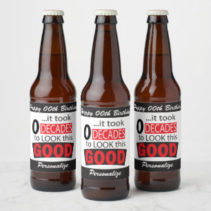 Het duurde 0 decennia om er goed uit te zien - 00s bier etiket
