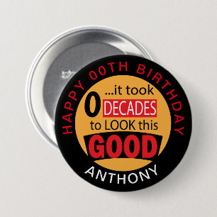 Het duurde 0 decennia voordat je dit goed kon zien ronde button 7,6 cm