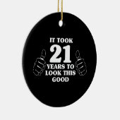 Het duurde 21 jaar om dit goed te zien keramisch ornament (Rechts)