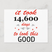 Het duurde 40 jaar om er zo goed uit te zien briefkaart (Voorkant)