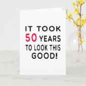 Het duurde 50 jaar Design Kaart (Gele Bloem)