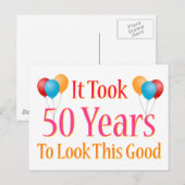 Het duurde 50 jaar om dit goed te zien briefkaart (Voorkant / Achterkant)