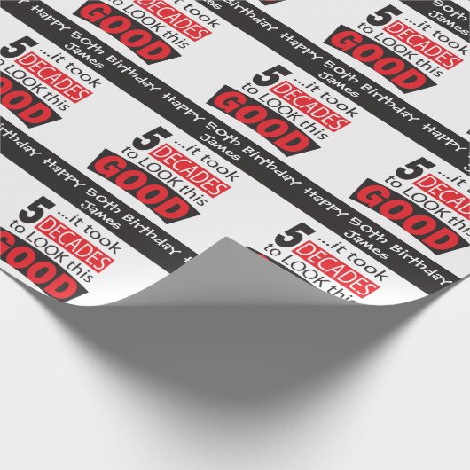 Het duurde 5 decennia voordat het er goed uitzag | cadeaupapier (Hoek)