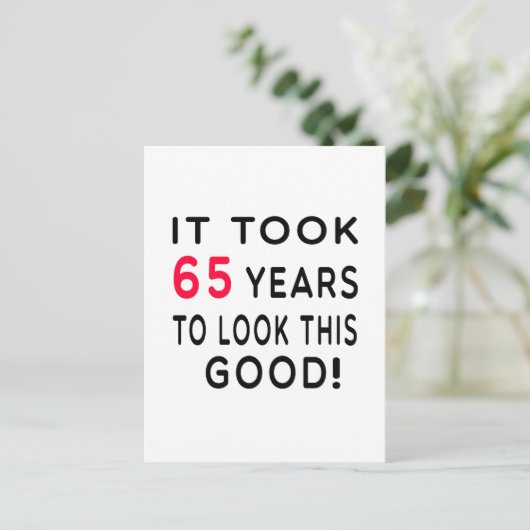 Het duurde 65 jaar Design Briefkaart (Staand voorkant)