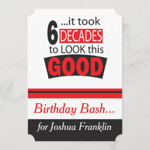 Het duurde 6 decennia om deze Goede 60ste verjaard Kaart