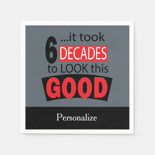 Het duurde 6 decennia om er zo goed uit te zien -  servet (Voorkant)