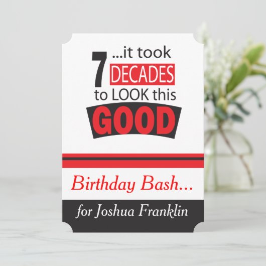 Het duurde 7 jaar om er zo goed uit te zien kaart (Staand voorkant)