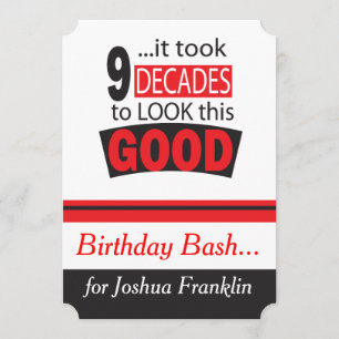 Het duurde 9 decennia om deze 90e verjaardag te zi kaart