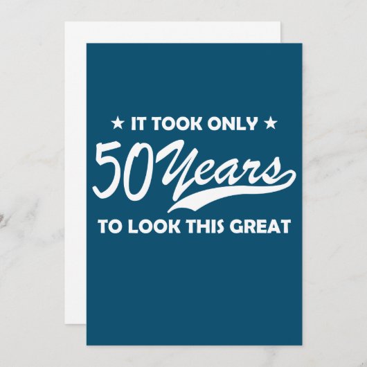 Het duurde slechts 50 jaar om er zo geweldig uit t kaart (Voorkant / Achterkant)