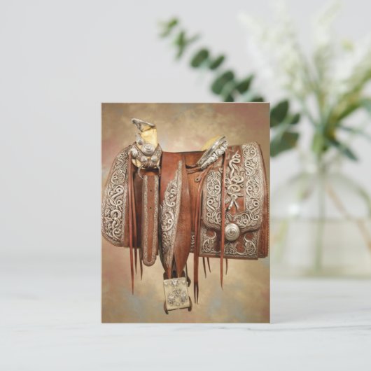 Het duurste zadeltje ter wereld briefkaart (Staand voorkant)