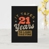 Het duurt 21 jaar om naar dit mooie Wenskaart te k Kaart (Gele Bloem)