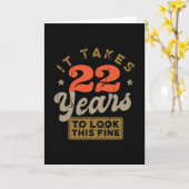 Het duurt 22 jaar om naar dit mooie Wenskaart te k Kaart (Gele Bloem)