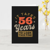 Het duurt 56 jaar om naar dit mooie Wenskaart te k Kaart (Gele Bloem)