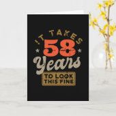 Het duurt 58 jaar om naar dit mooie Wenskaart te k Kaart (Gele Bloem)