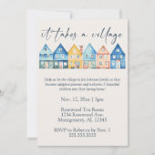 "Het duurt een dorp" Adoption Foster Care Douche Kaart (Voorkant)