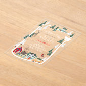 Het duurt een dorp vakantiedorp duidelijk Baby sho Acryl Uitnodigingen (Laagn)