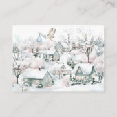 Het duurt een Village Stork Baby shower Luier Raff Informatiekaartje (Achterkant)