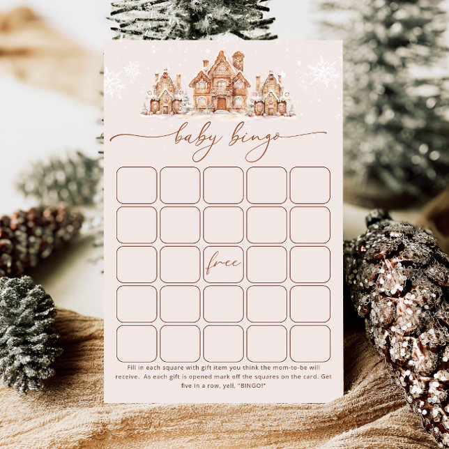Het duurt een Village Winter Baby shower Bingo spe (Creator heeft geüpload)