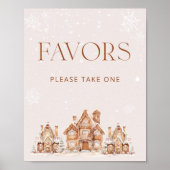 Het duurt een Village Winter Baby shower Favors Poster (Voorkant)