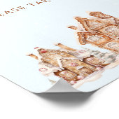 Het duurt een Village Winter Baby shower Favors Poster (Hoek)