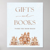 Het duurt een Village Winter Baby shower Gift Book Poster (Voorkant)