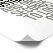 Het duurt maanden om een klant te vinden poster (Hoek)