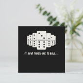 Het duurt maar één voor Herfsten die de puzzler-ga Kaart (Staand voorkant)