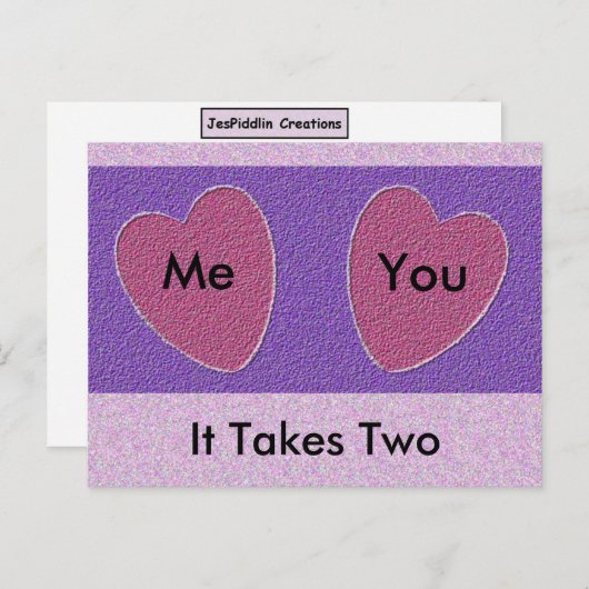 Het duurt twee briefkaart (Voorkant / Achterkant)