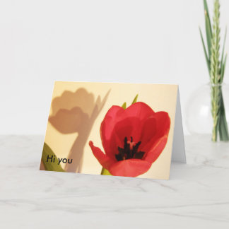 HET DUURT TWEE, Hi you Kaart