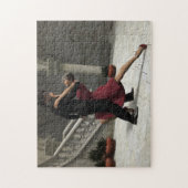 Het duurt twee voor Tango Jigzaag Puzzle Legpuzzel (Verticaal)