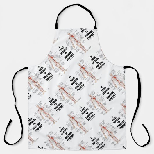 Het duurt voor de arteriën goed circulerend werken schort (Voorkant)