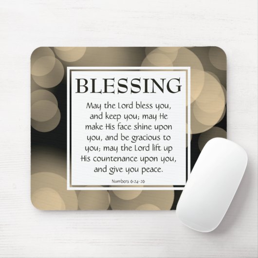 HET DUURZAME BLESS U Aantallen 6:24-26 HET BLOKKER Muismat (Met muis)