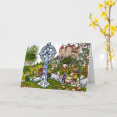 Het DwarsWenskaart van het kasteel Kaart (Gele Bloem)