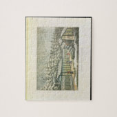 Het dwingen van tuin in de winter, van scherven op legpuzzel (Verticaal)