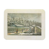 Het dwingen van tuin in de winter, van scherven op magneet (Horizontaal)