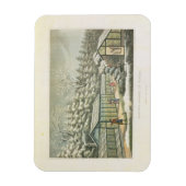 Het dwingen van tuin in de winter, van scherven op magneet (Verticaal)