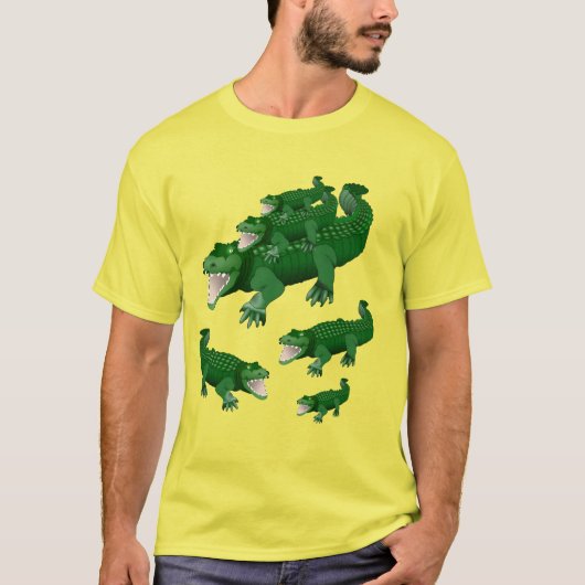 Het Dye T-shirt Alligators (Voorkant)