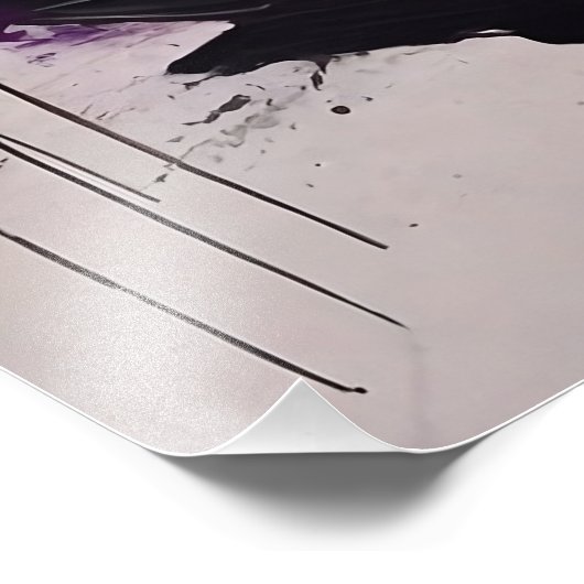 Het dynamische Abstracte Olieverfschilderij, Dikke Foto Afdruk (Hoek)