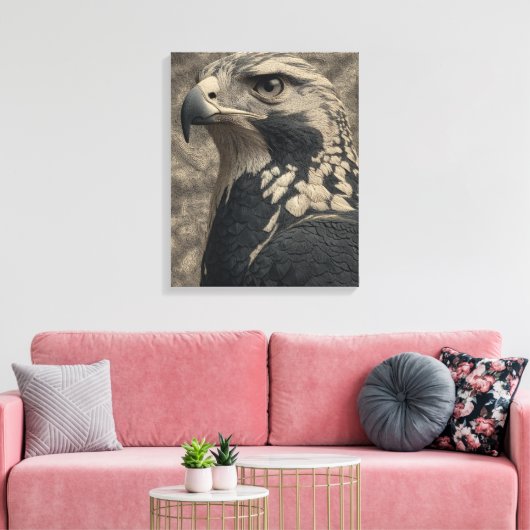 Het Eagle Poster Canvas Afdruk (Insitu (Woonkamer))